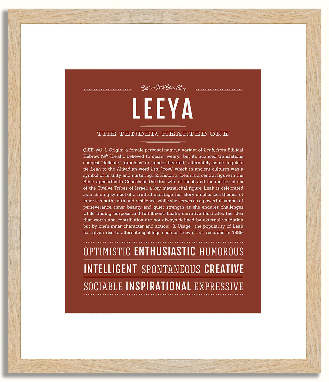 Leeya | Name Art Print