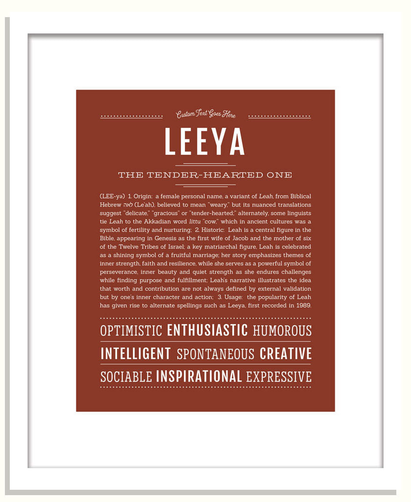 Leeya | Name Art Print