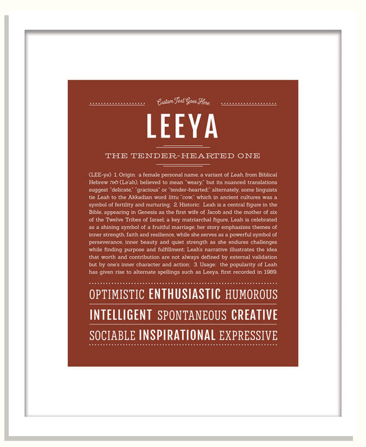 Leeya | Name Art Print