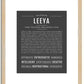 Leeya | Name Art Print