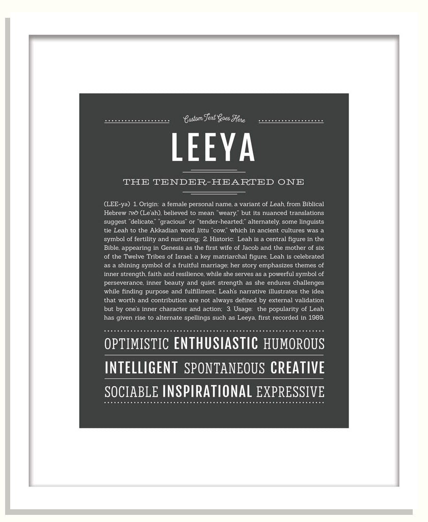Leeya | Name Art Print
