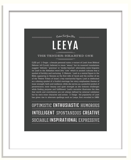 Leeya | Name Art Print