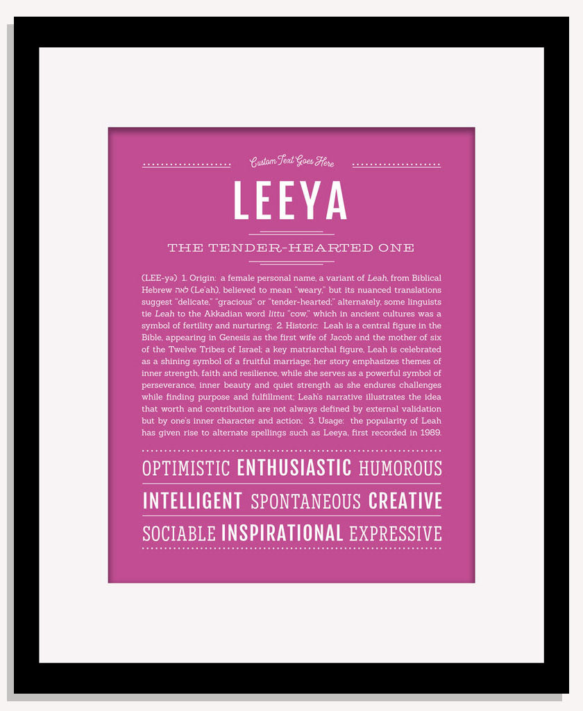 Leeya | Name Art Print