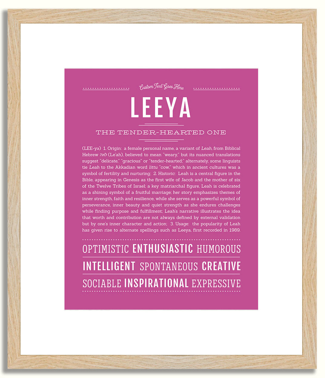 Leeya | Name Art Print