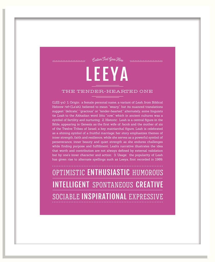 Leeya | Name Art Print