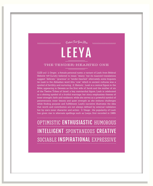 Leeya | Name Art Print