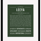 Leeya | Name Art Print