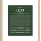 Leeya | Name Art Print