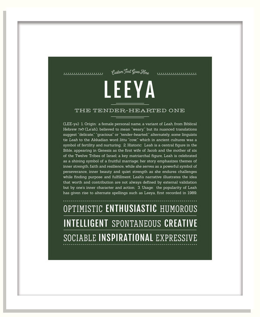 Leeya | Name Art Print