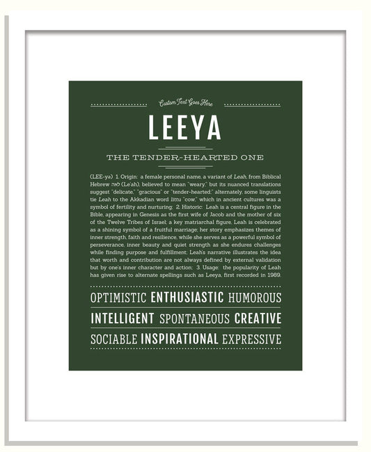 Leeya | Name Art Print