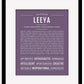 Leeya | Name Art Print