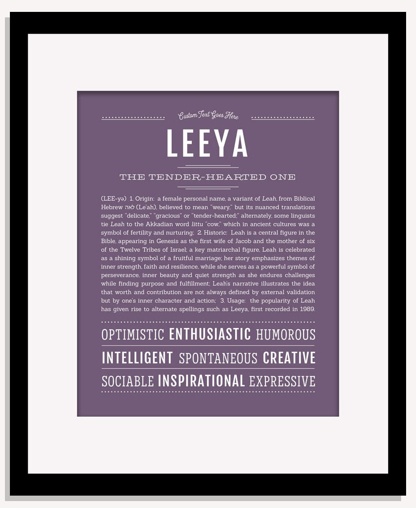 Leeya | Name Art Print