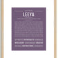 Leeya | Name Art Print