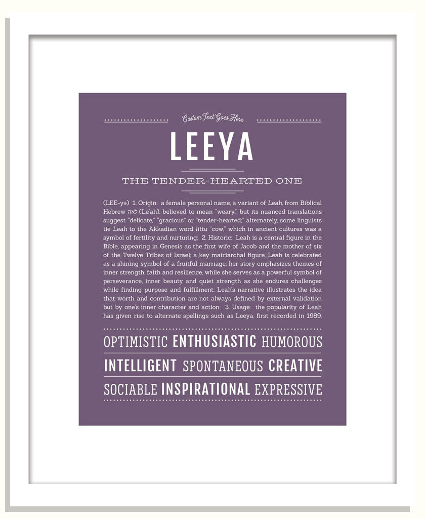 Leeya | Name Art Print