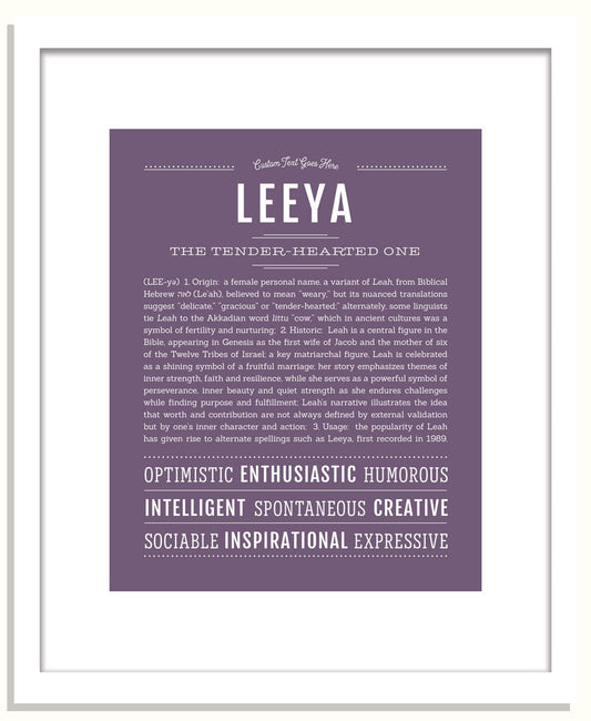 Leeya | Name Art Print