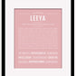Leeya | Name Art Print