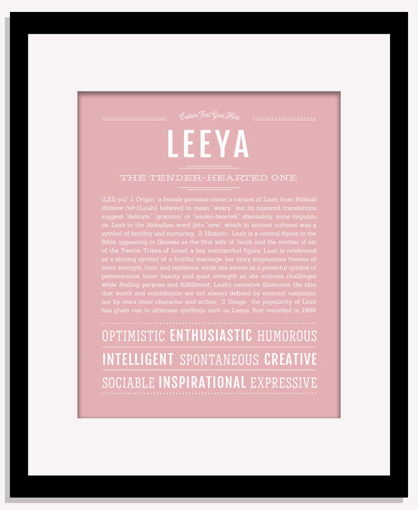Leeya | Name Art Print