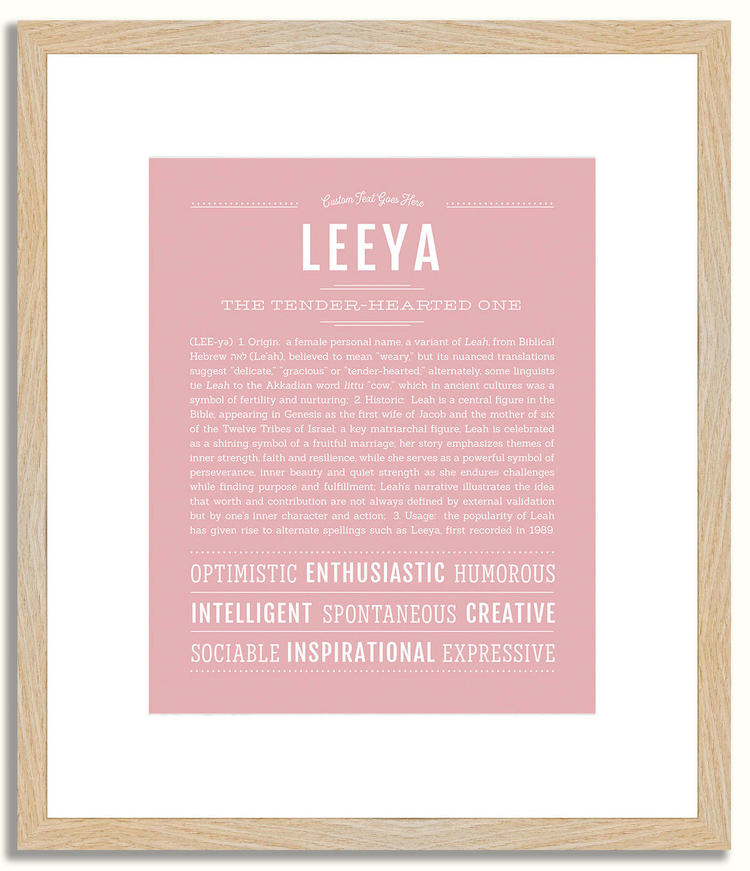 Leeya | Name Art Print