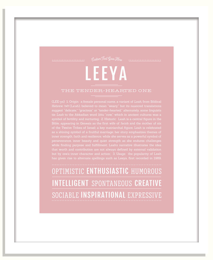 Leeya | Name Art Print