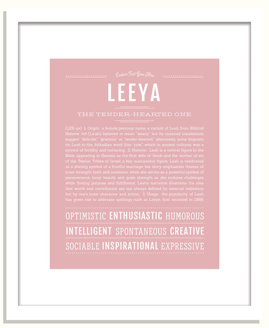 Leeya | Name Art Print