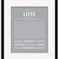 Leeya | Name Art Print