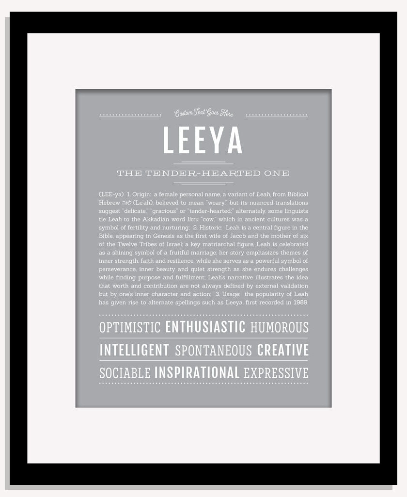 Leeya | Name Art Print