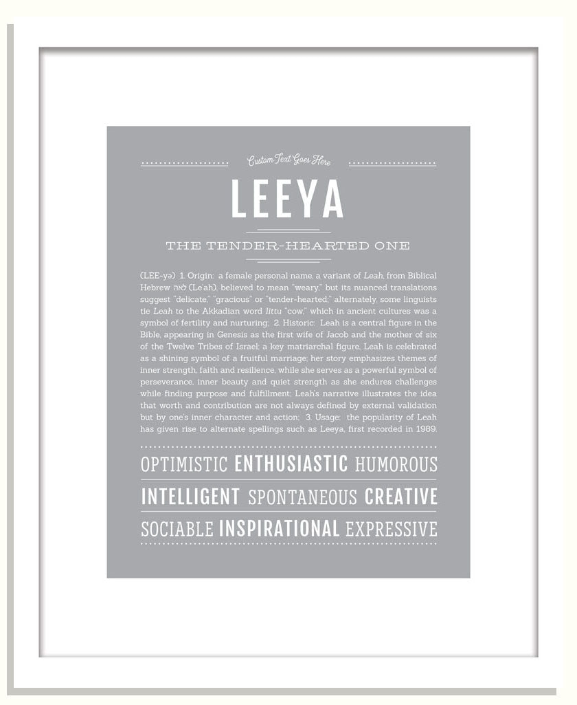 Leeya | Name Art Print