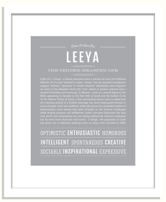 Leeya | Name Art Print