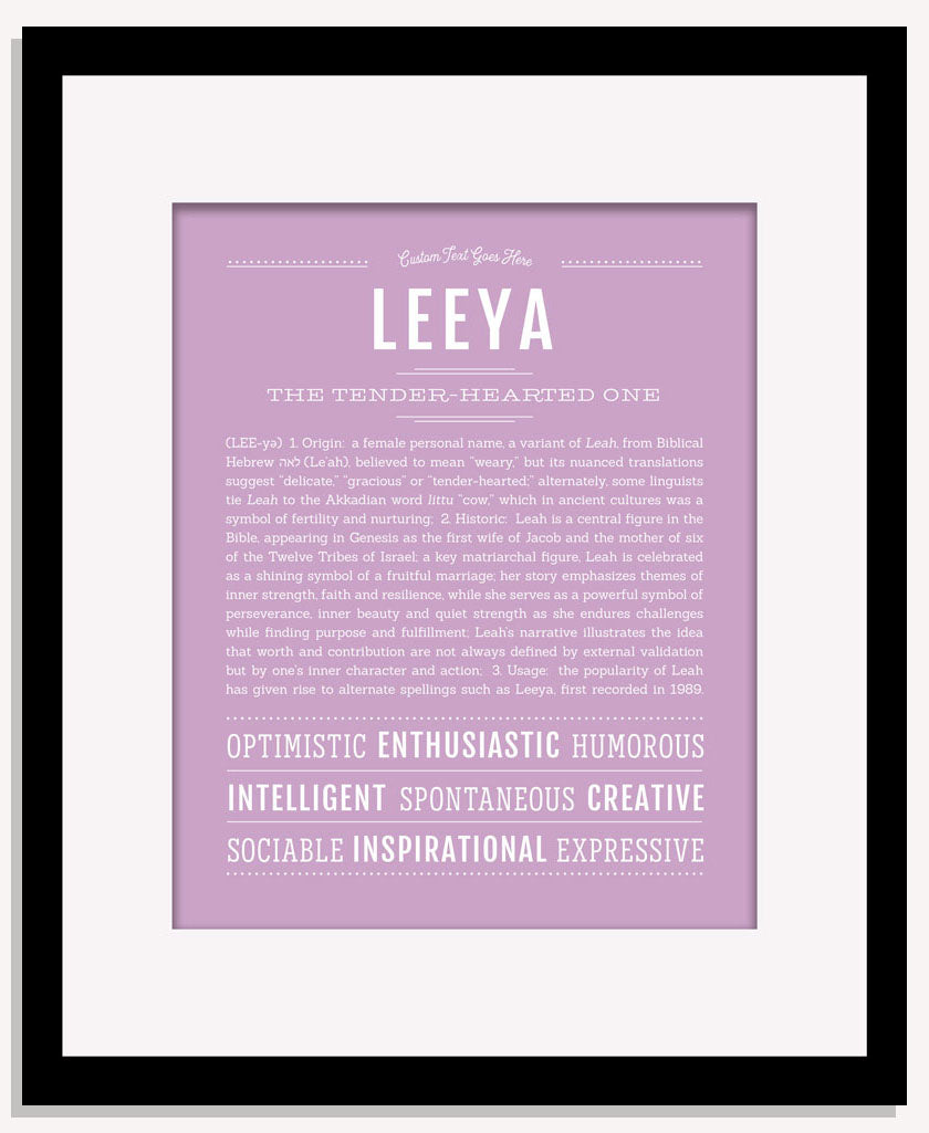 Leeya | Name Art Print