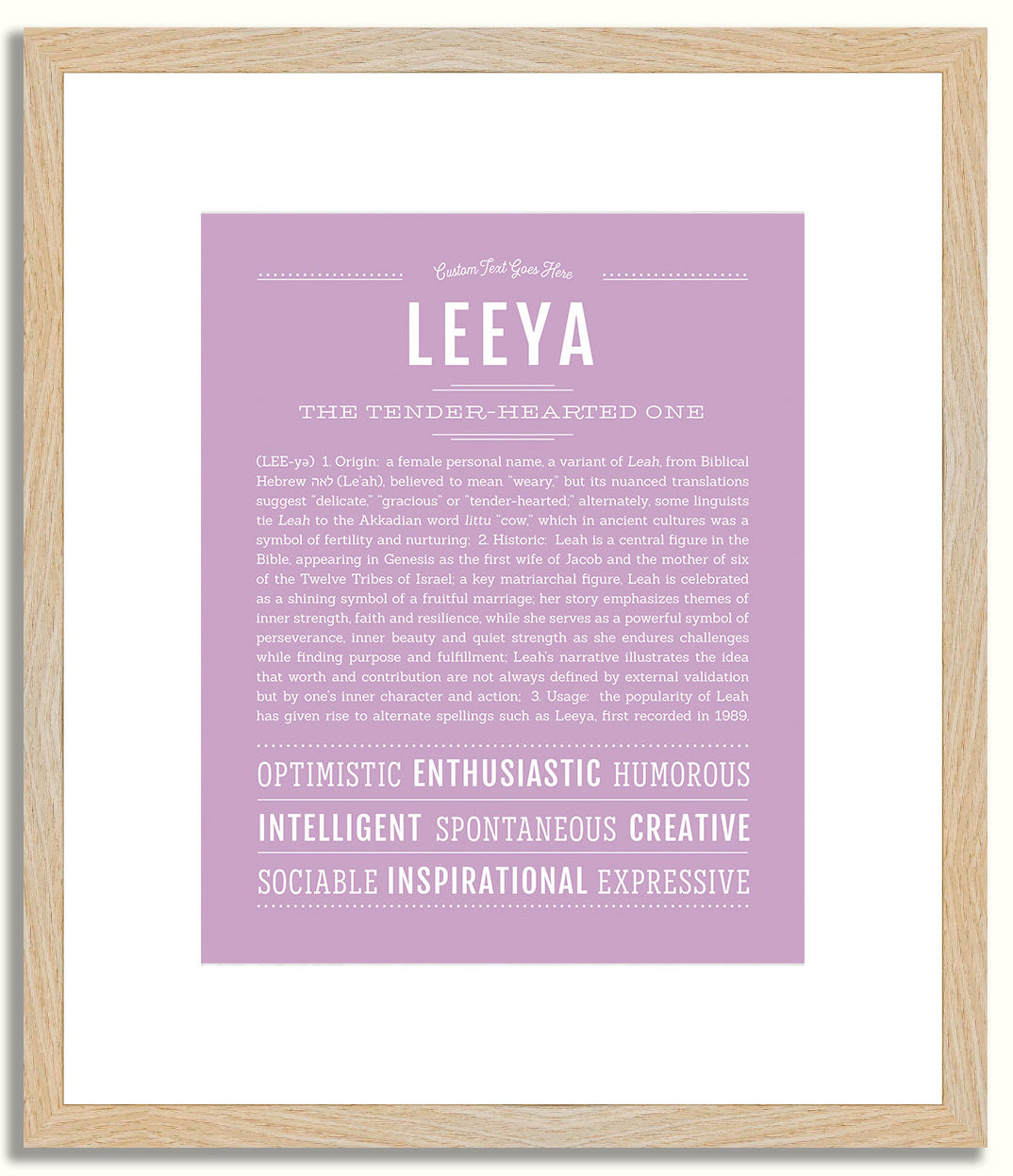 Leeya | Name Art Print