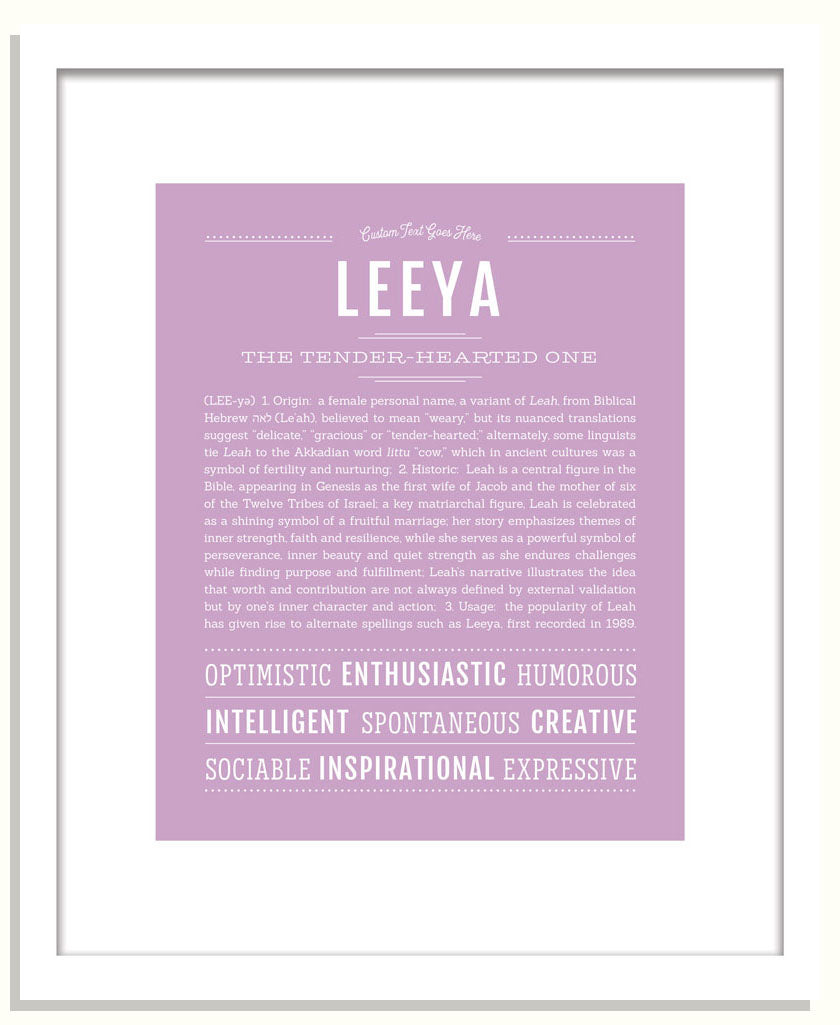Leeya | Name Art Print