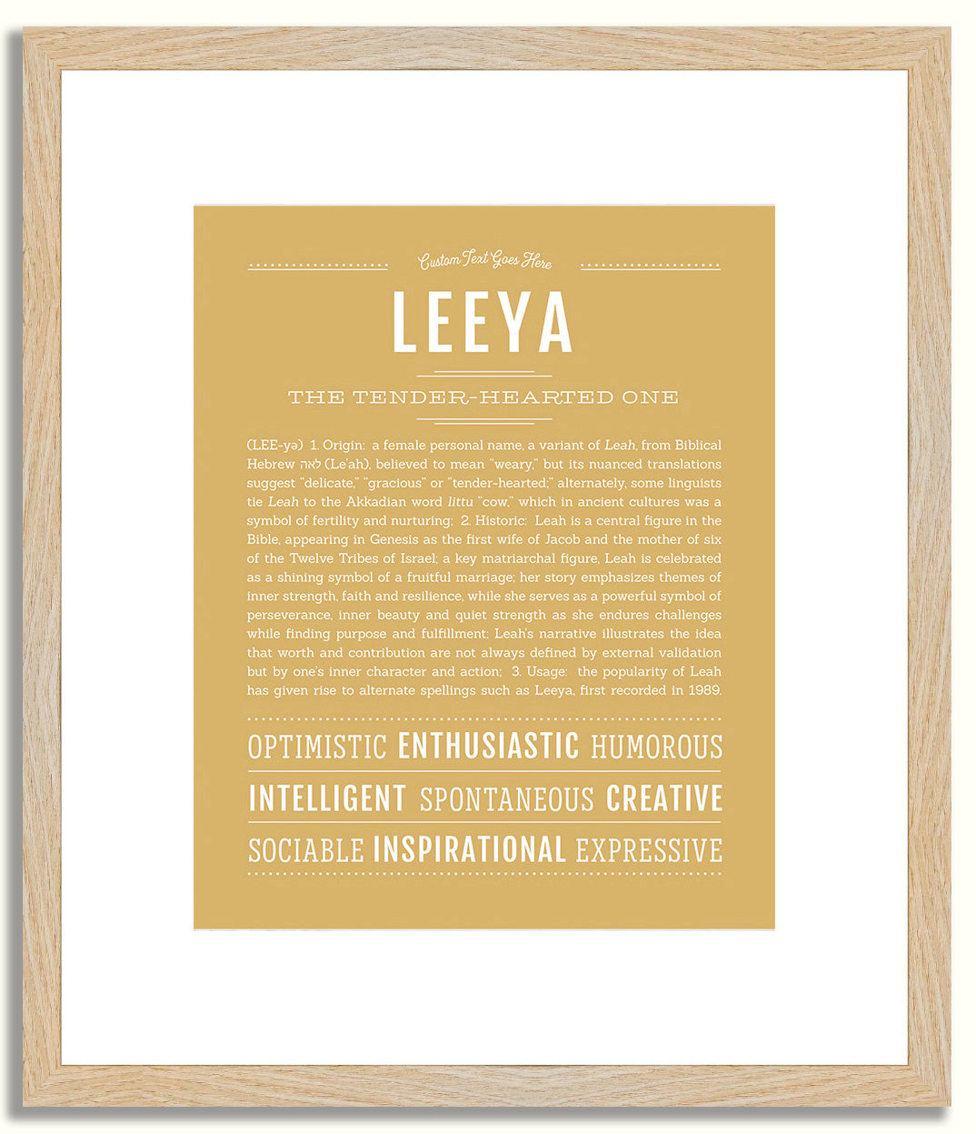 Leeya | Name Art Print