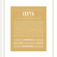 Leeya | Name Art Print