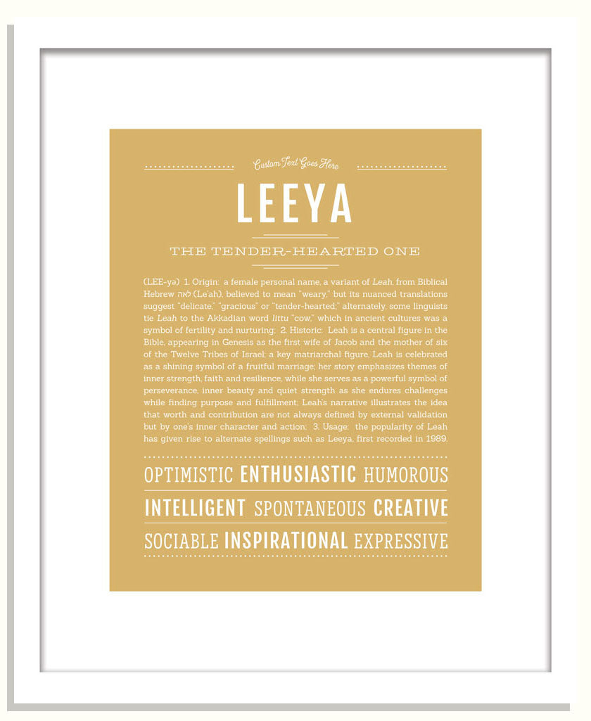 Leeya | Name Art Print