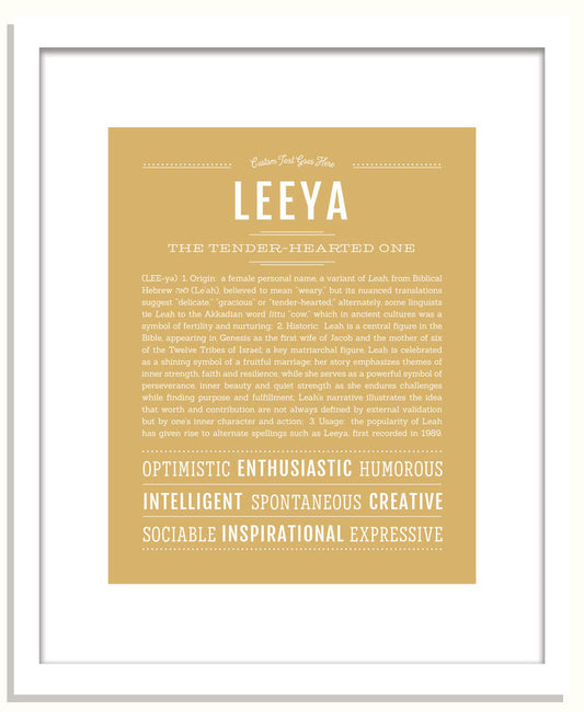 Leeya | Name Art Print