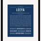 Leeya | Name Art Print