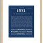 Leeya | Name Art Print