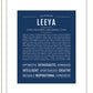 Leeya | Name Art Print