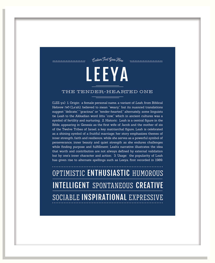 Leeya | Name Art Print