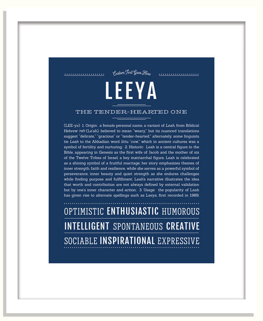 Leeya | Name Art Print