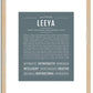 Leeya | Name Art Print