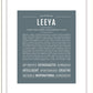 Leeya | Name Art Print