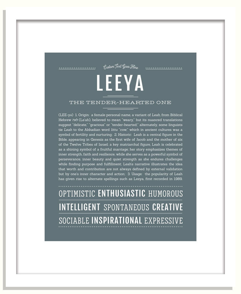 Leeya | Name Art Print