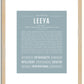 Leeya | Name Art Print