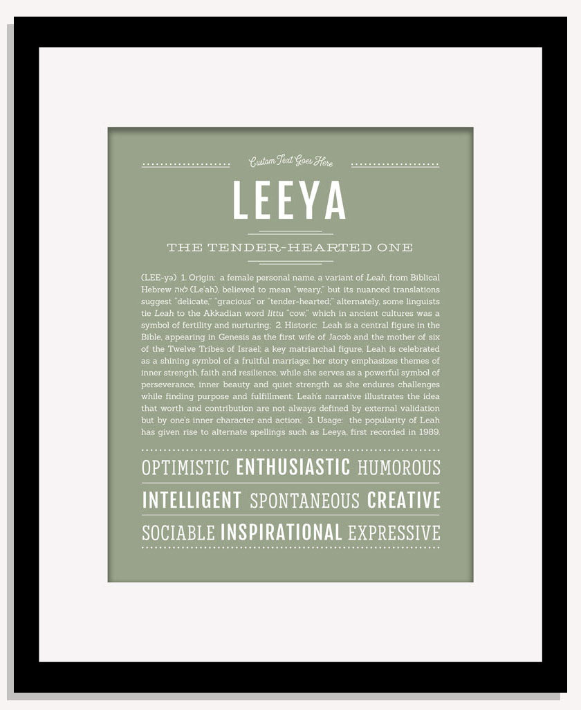 Leeya | Name Art Print
