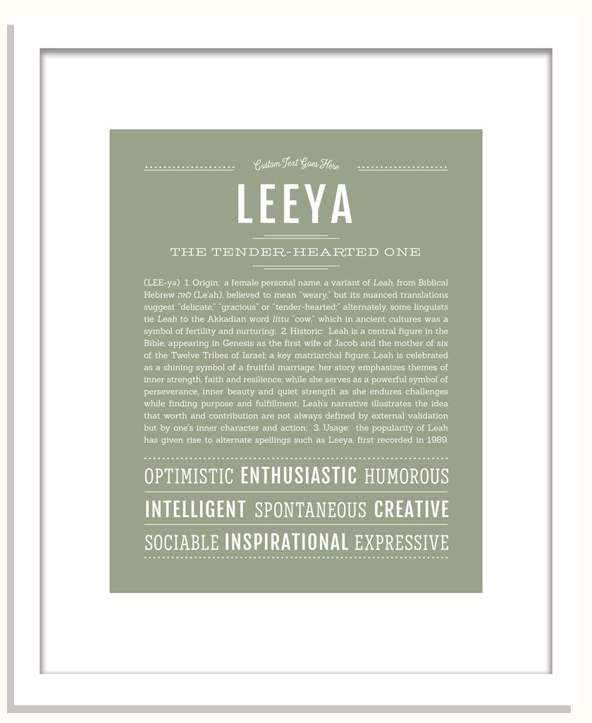 Leeya | Name Art Print