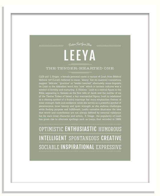 Leeya | Name Art Print