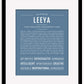 Leeya | Name Art Print