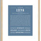 Leeya | Name Art Print