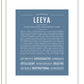 Leeya | Name Art Print